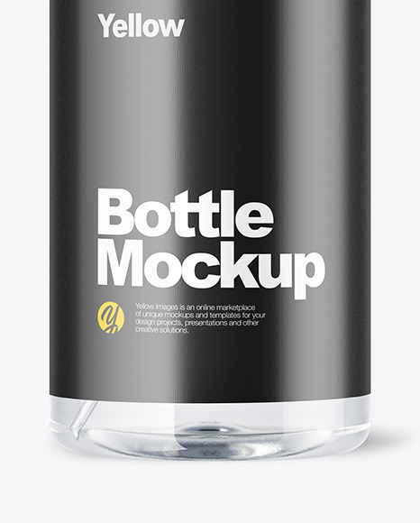 Clear Bottle with Pump Mockup Clear Bottle with Pump Mockup