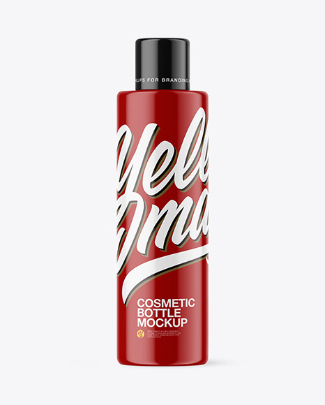 Glossy Cosmetic Bottle Mockup