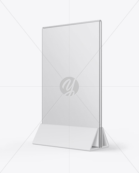 Glass Table Tent Mockup