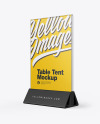 Glass Table Tent Mockup