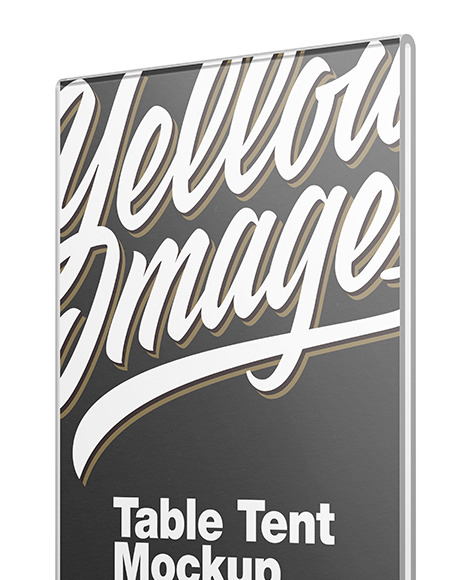 Glass Table Tent Mockup