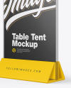 Glass Table Tent Mockup