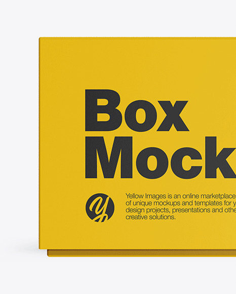 Glossy Paper Box Mockup