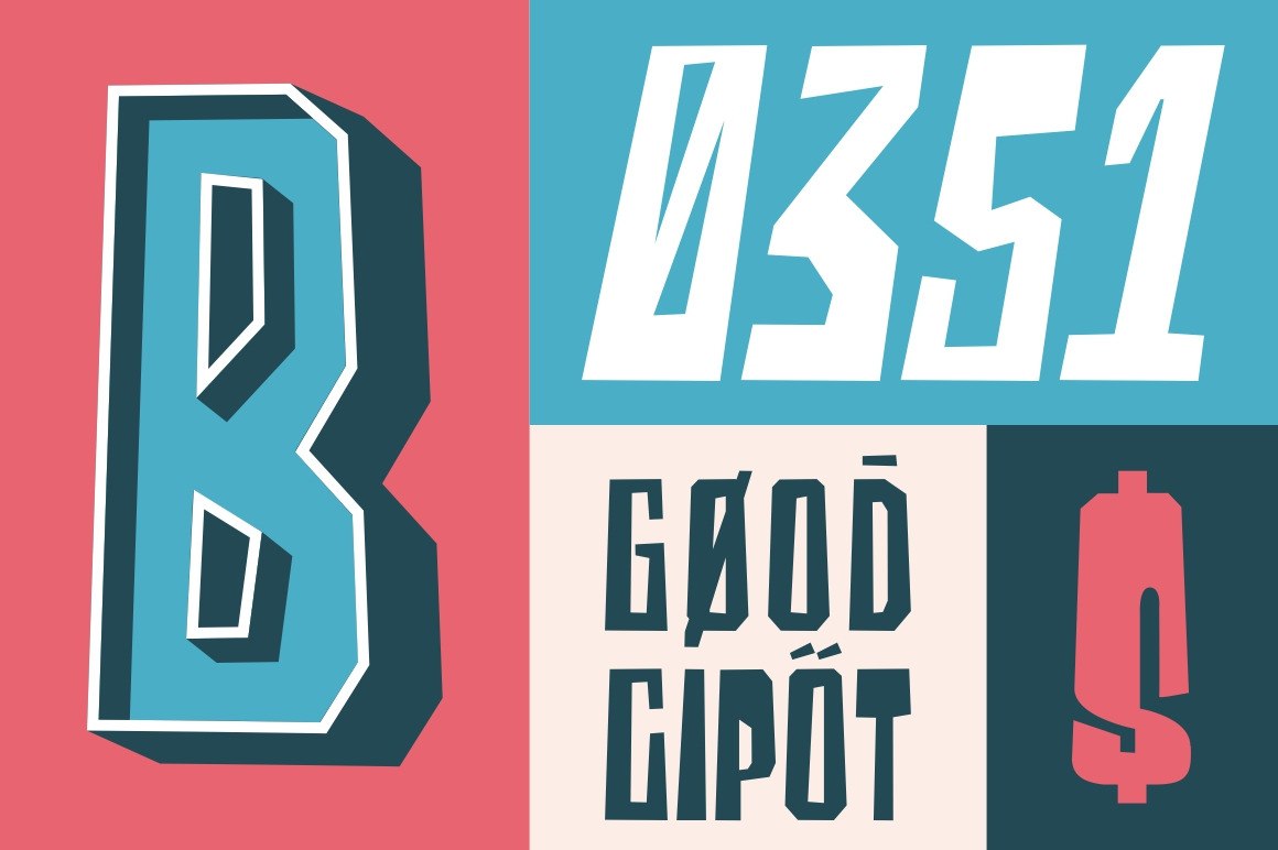 Blocky - Regular & Italic Blocky - Regular & Italic