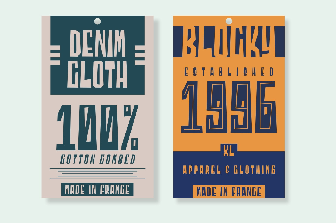 Blocky - Regular & Italic Blocky - Regular & Italic