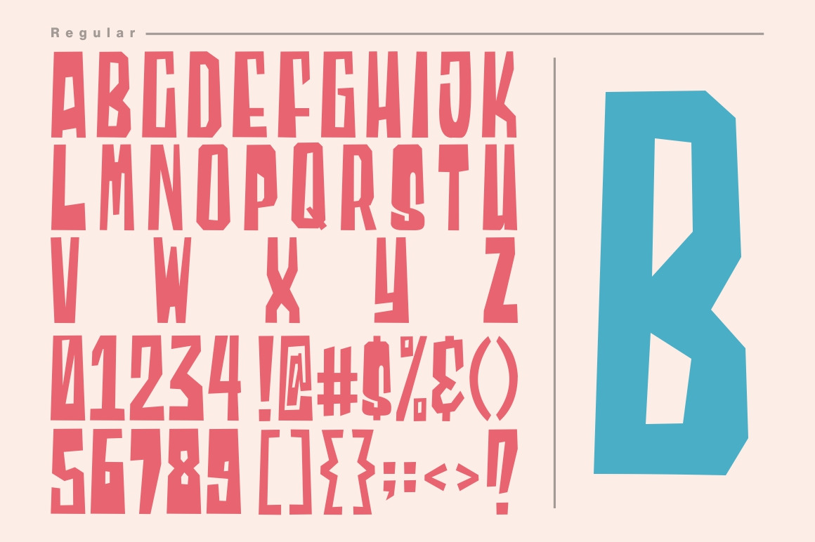 Blocky - Regular & Italic Blocky - Regular & Italic