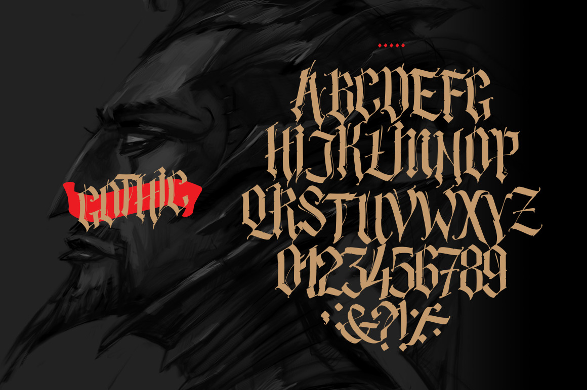 Mega set of 25 tattoos! Vector gothic letters! Mega set of 25 tattoos! Vector gothic letters!