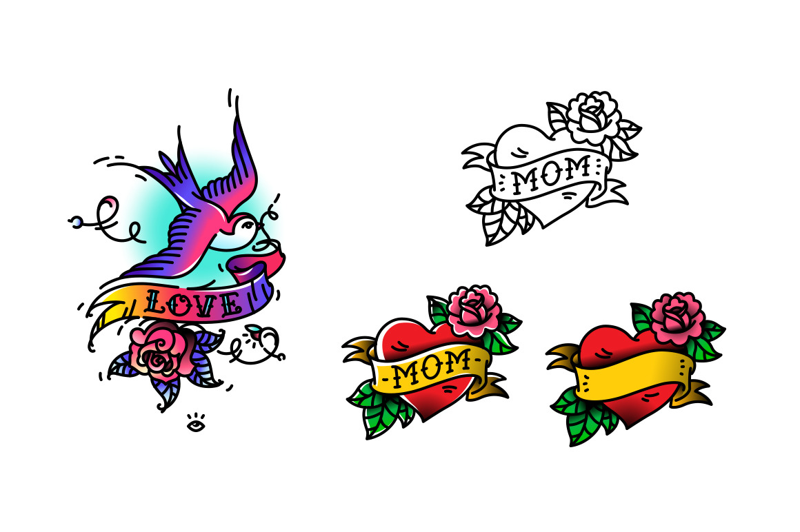 Mega set of 25 tattoos! Vector gothic letters! Mega set of 25 tattoos! Vector gothic letters!