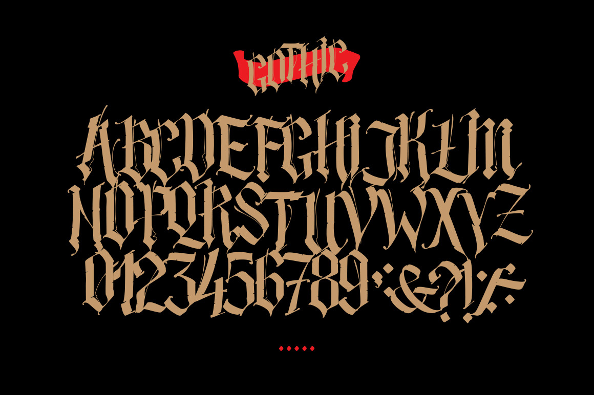 Mega set of 25 tattoos! Vector gothic letters! Mega set of 25 tattoos! Vector gothic letters!