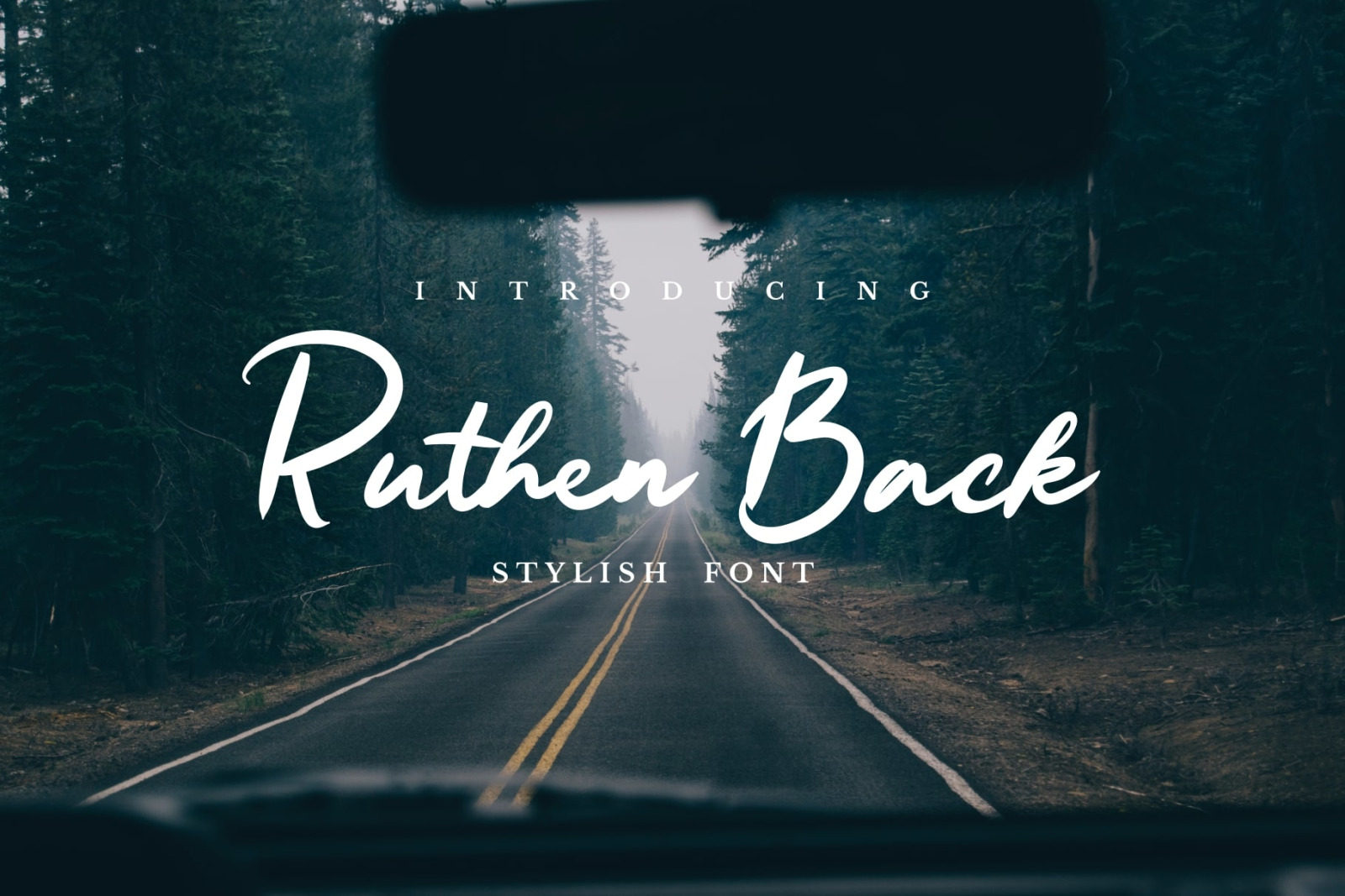 Ruthen Back - Stylish Font Ruthen Back - Stylish Font