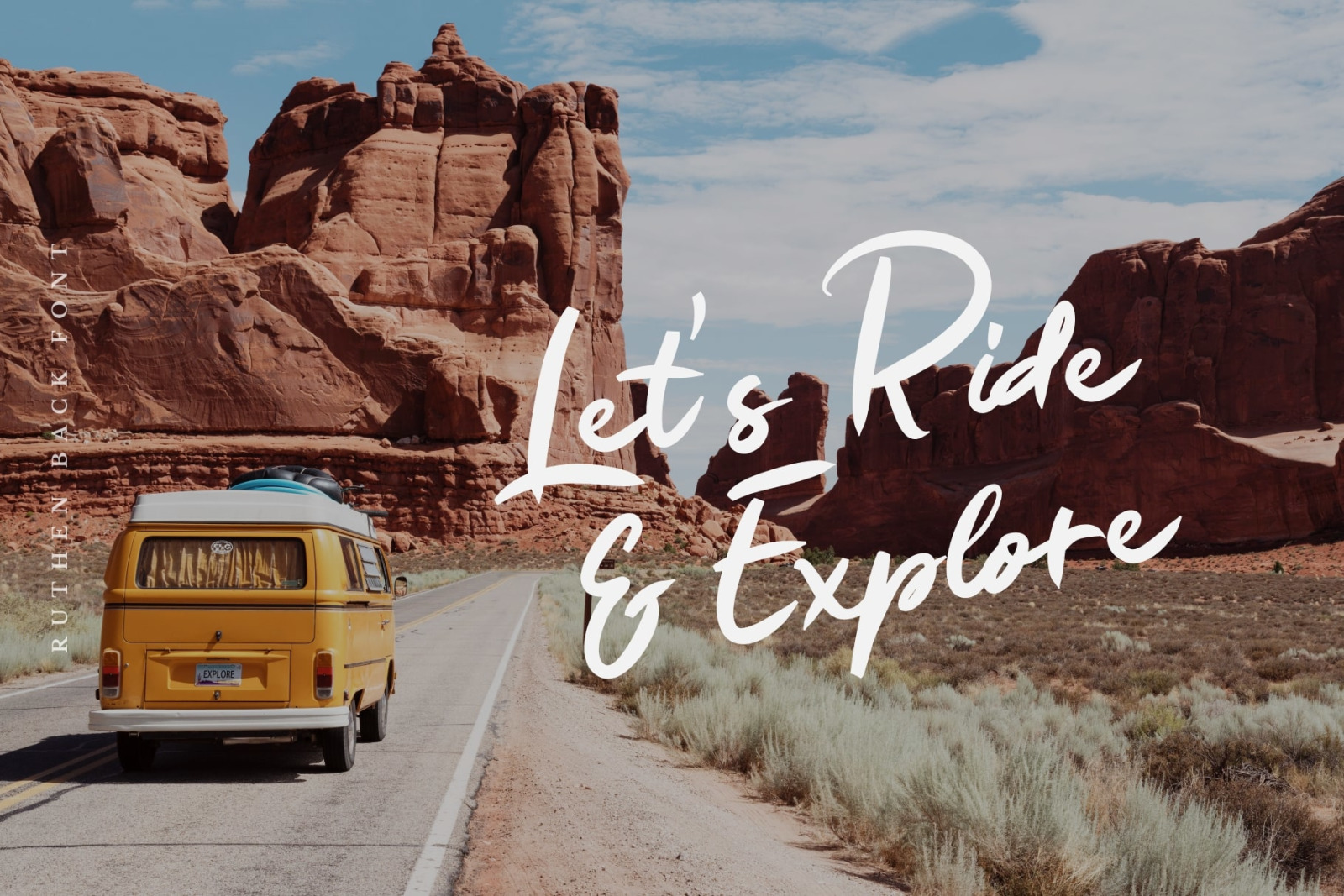 Ruthen Back - Stylish Font Ruthen Back - Stylish Font