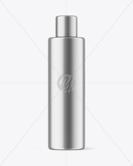 Metallic Cosmetic Bottle Mockup