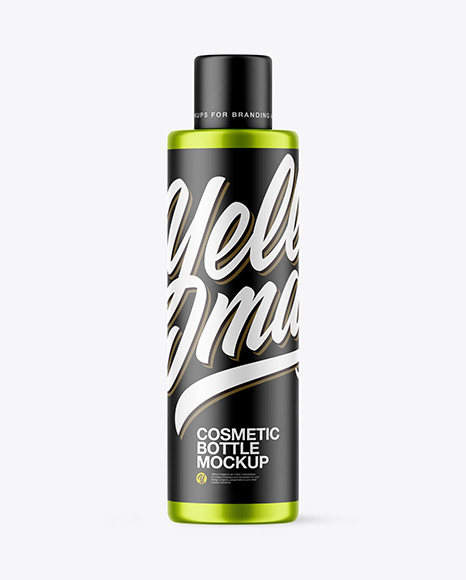 Metallic Cosmetic Bottle Mockup