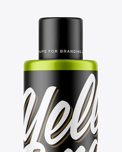 Metallic Cosmetic Bottle Mockup