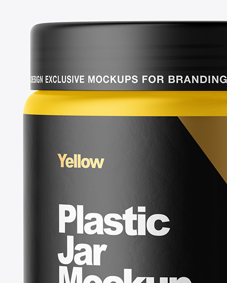 Matte Plastic Jar Mockup