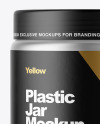 Metallized Plastic Jar Mockup