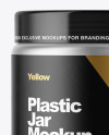 Metallized Plastic Jar Mockup