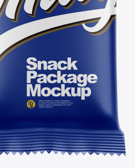 Snack Package Mockup - Front View