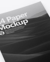 A4 Textured Paper Mockup