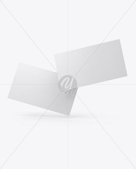 Textured Business Cards Mockup