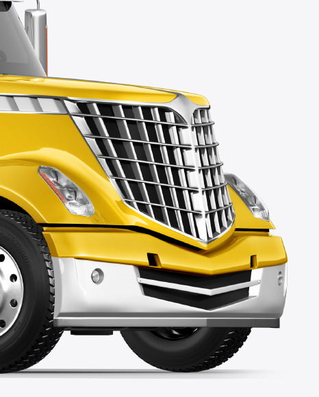 Truck Mockup - Half Side View