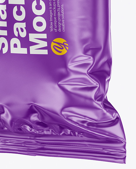 Glossy Snack Package Mockup