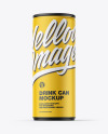 Matte Drink Can Mockup