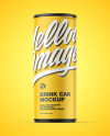 Matte Drink Can Mockup