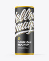 Matte Drink Can Mockup