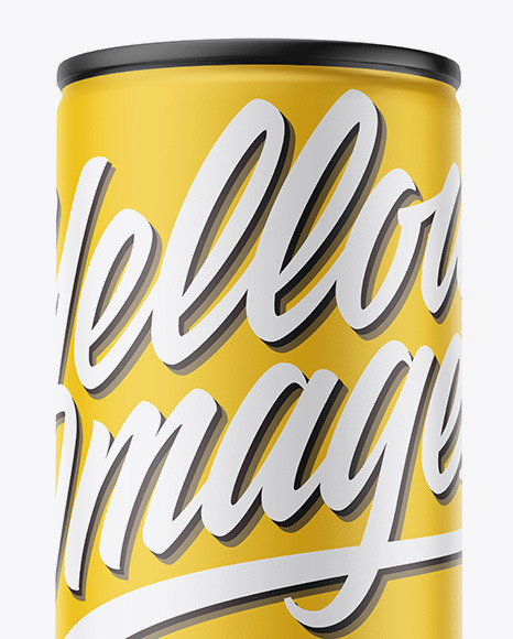 Matte Drink Can Mockup