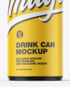 Matte Drink Can Mockup