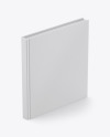 Hardcover Book Mockup - Half Side View (High Angle Shot)