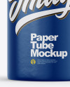 Glossy Paper Tube Mockup