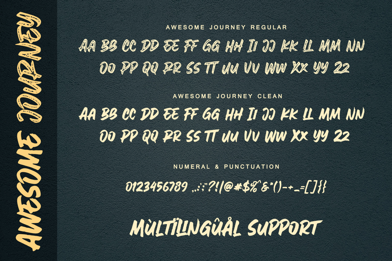 Awesome Journey / Brush Font