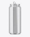 500ml Glossy Aluminium Drink Can Mockup