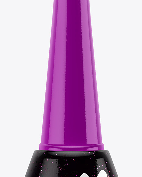 Glossy Nail Polish Bottle Mockup