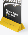 Glass Table Tent Mockup