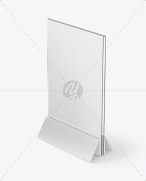 Glass Table Tent Mockup