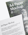 Two A4 Papers Mockup