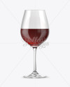 Red Wine Glass Mockup