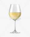 White Wine Glass Mockup