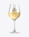 White Wine Glass Mockup