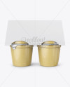 Pear Apple Sauce 4-6 Oz. Cups Mockup - Front View