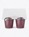 Berry Apple Sauce 4-6 Oz. Cups Mockup - Front View