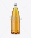 1L Clear PET Bottle w/ Soft Drink Mockup 1L Clear PET Bottle w/ Soft Drink Mockup