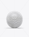 Glossy Golf Ball Mockup - Front View