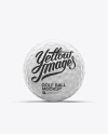 Glossy Golf Ball Mockup - Front View