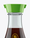 Soy Sauce Glass Bottle Mockup - Front View