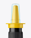 Amber Nasal Spray Bottle Mockup - Front View