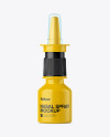 Nasal Spray Bottle Mockup - Front View Nasal Spray Bottle Mockup - Front View